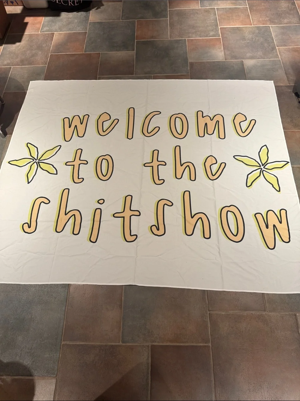 Welcome to the Shitshow Decorative Tapestry wall art -